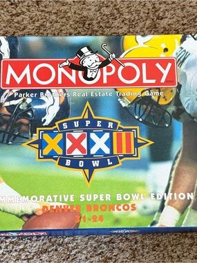 Monopoly Super Bowl Commemorative Edition - Monopoly Brand - Blue/Red/Yellow